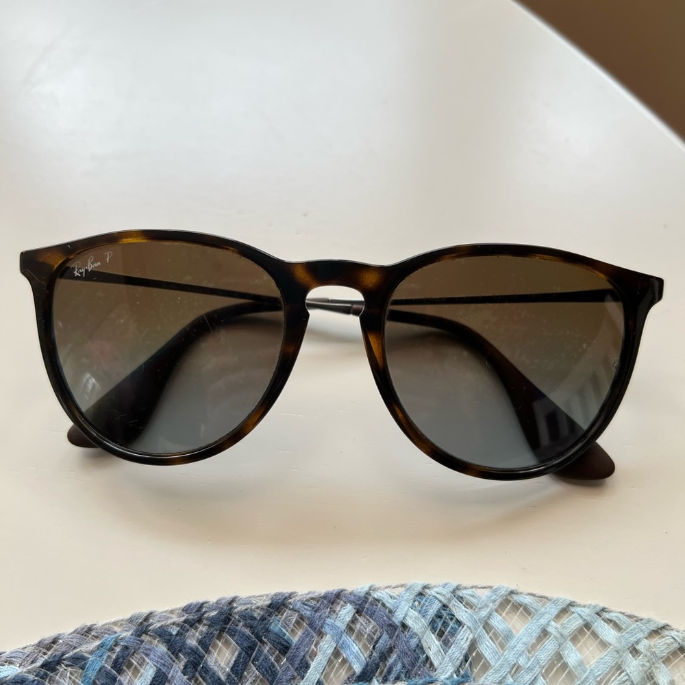 RayBan Erika RB4171 tortoise polarized sunglasses
